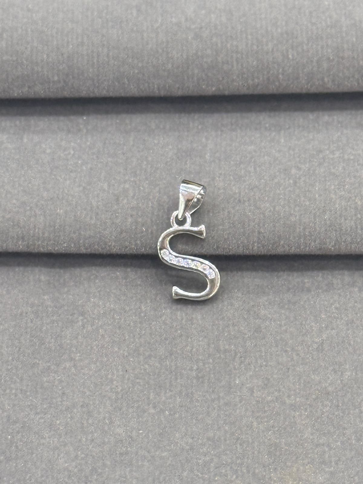 92.5 Elegant Silver Alphabet “S” Pendant